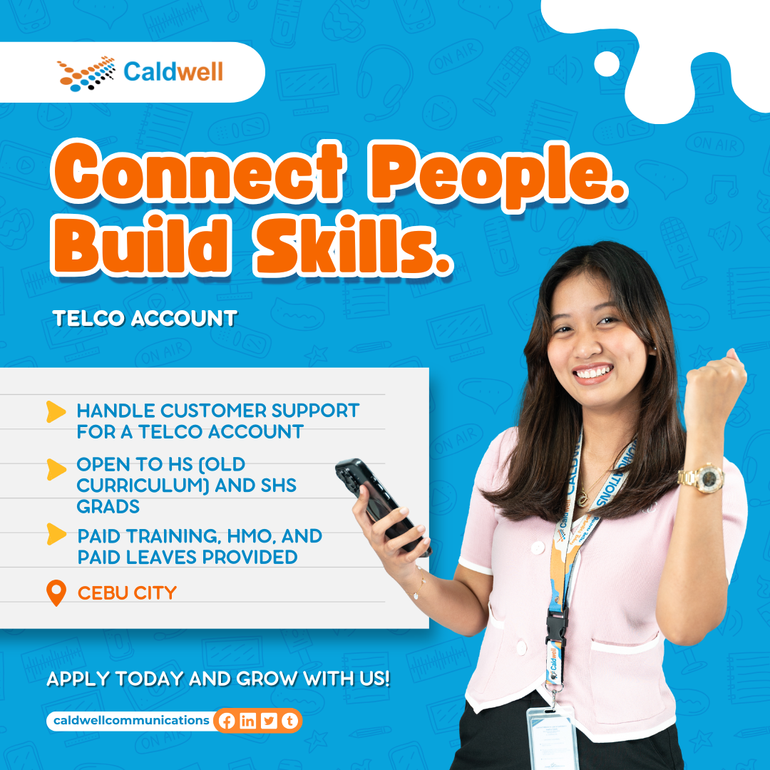 We're hiring Non-voice Account in Cebu!