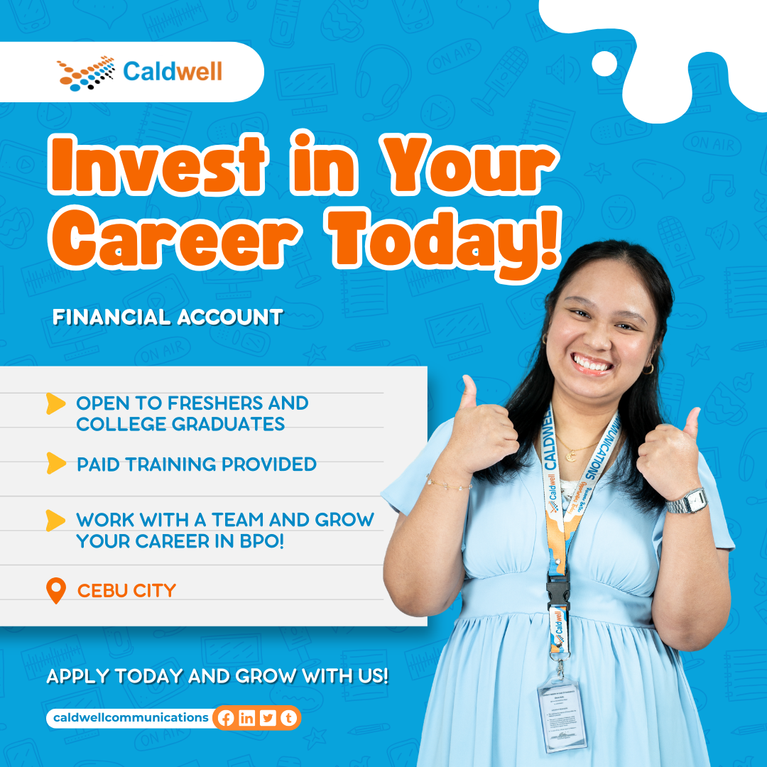 We're Hiring Financial Account in Cebu!