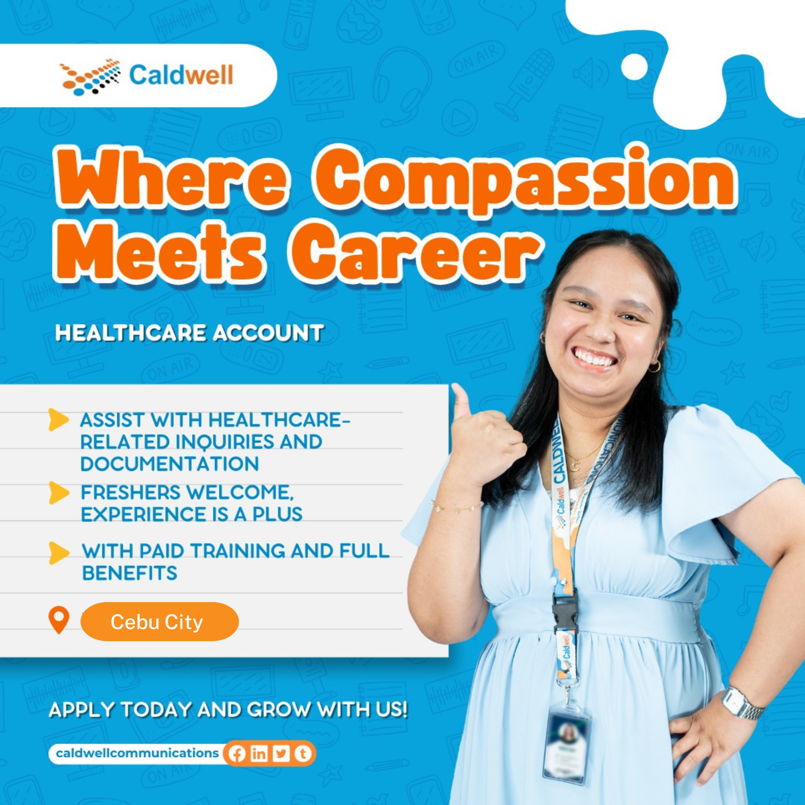 We're hiring CSR for Healthcare Account! 