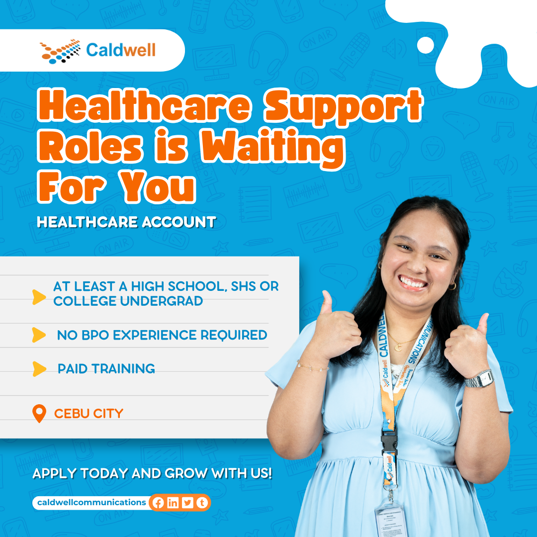 We're hiring CSR for Healthcare Account
