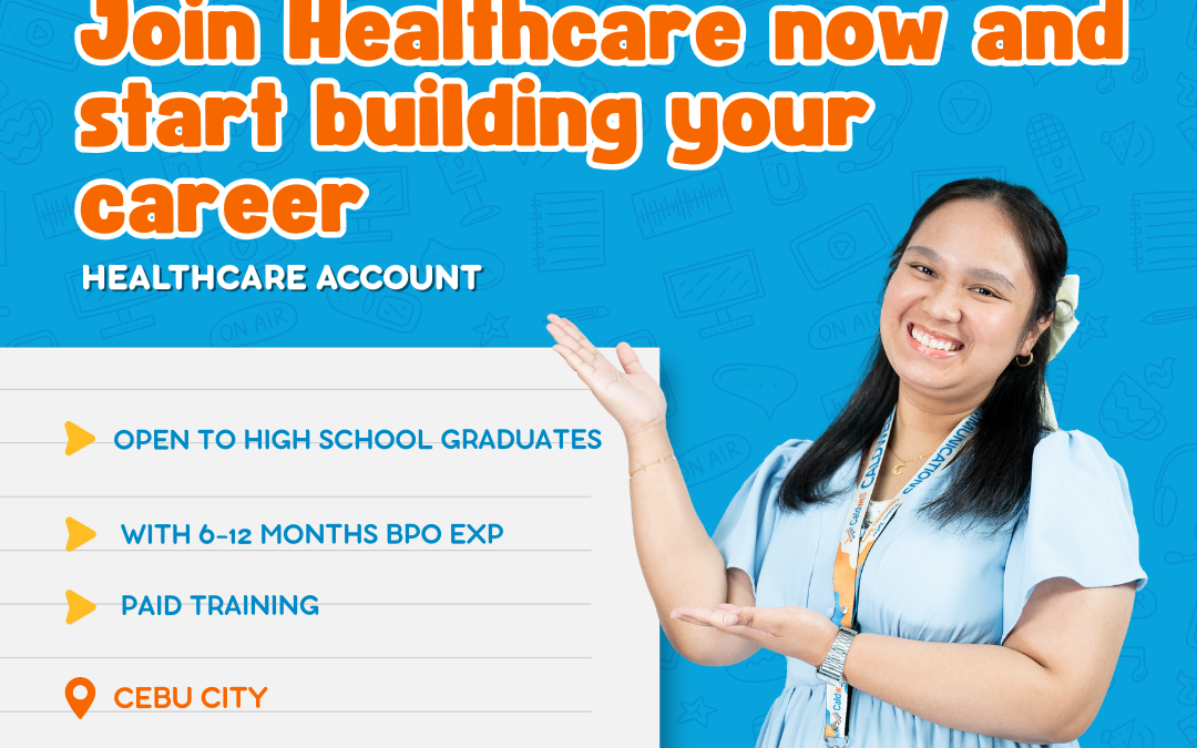Hiring Healthcare CSR in Cebu!