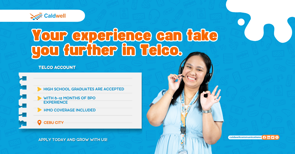 Hiring CSR for Telco Account!