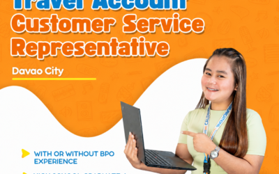 Travel Support Associate Apply Today Davao City